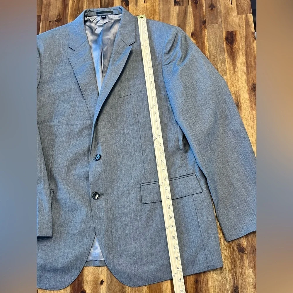 J. Crew Ludlow Slim-fit Suit Jacket Double Vent Loro Piana Wool Charcoal 46R NEW